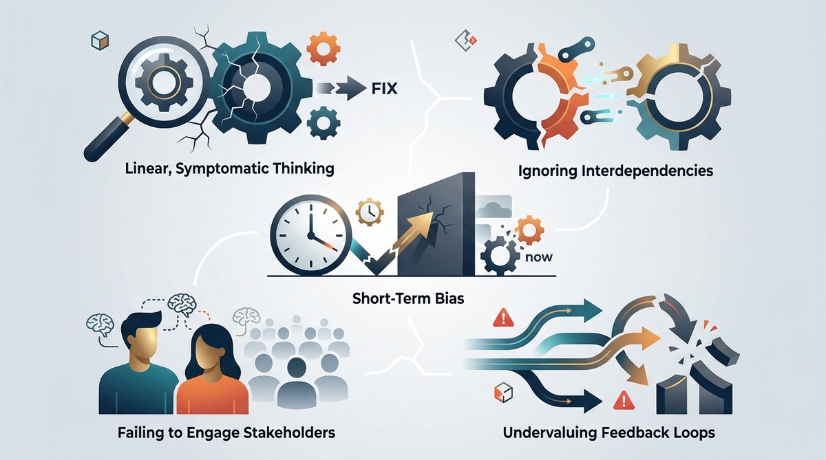 5 Systems Thinking Mistakes That Derail Organizational Change Initiatives